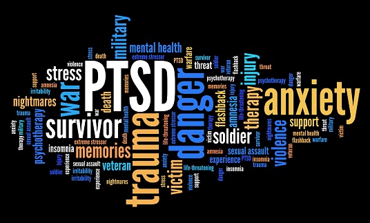 Nube de word de PTSD photo