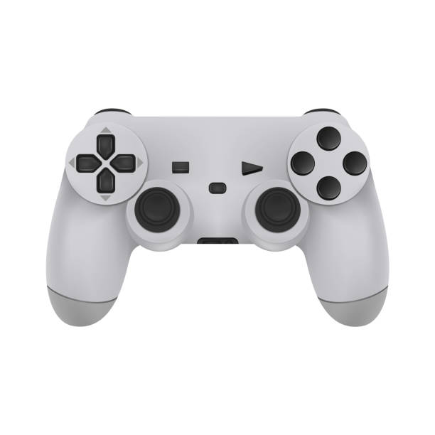 ilustrações de stock, clip art, desenhos animados e ícones de realistic mock-up modern game controllers. gamepad from the game console isolated on a white background. vector illustration. - gamepad