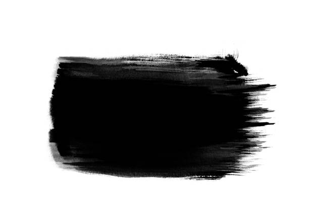 istock Black color graphic patches graphic brush strokes design effect element for background 1044113006