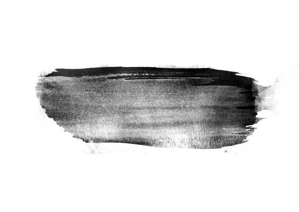 istock Black color graphic patches graphic brush strokes design effect element for background 1044113248