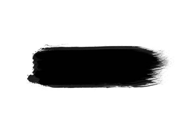 istock Black color graphic patches graphic brush strokes design effect element for background 1044113416