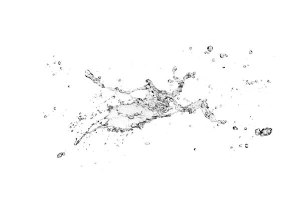 istock blue water splash isolated on white background 1044129314