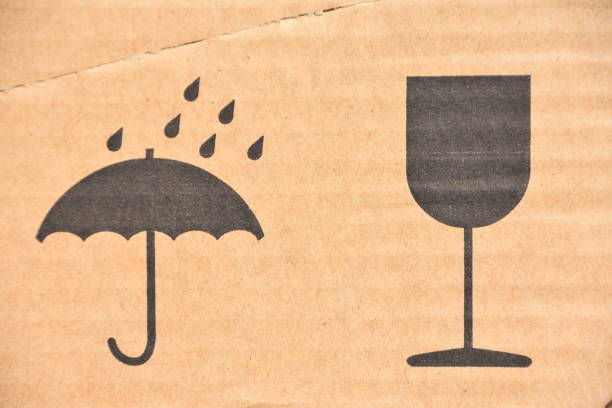 istock Safety icons on a cardboard box 1044137186
