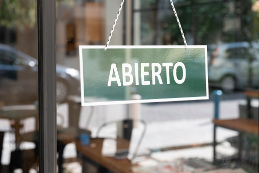 ABIERTO - Open sign in Spanish language.