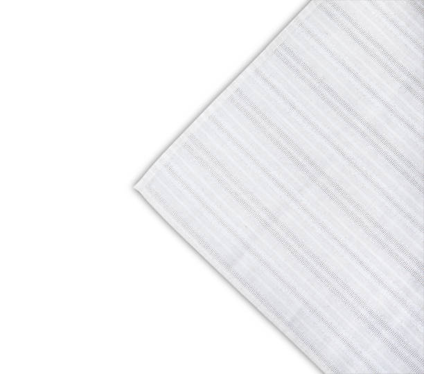 istock Tablecloth with shadow isolated. Napkin close up top view mock up for design. Place for text 1044149096
