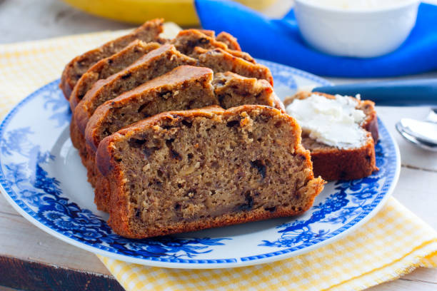 istock Slices of banana bread for breakfast 1044153872
