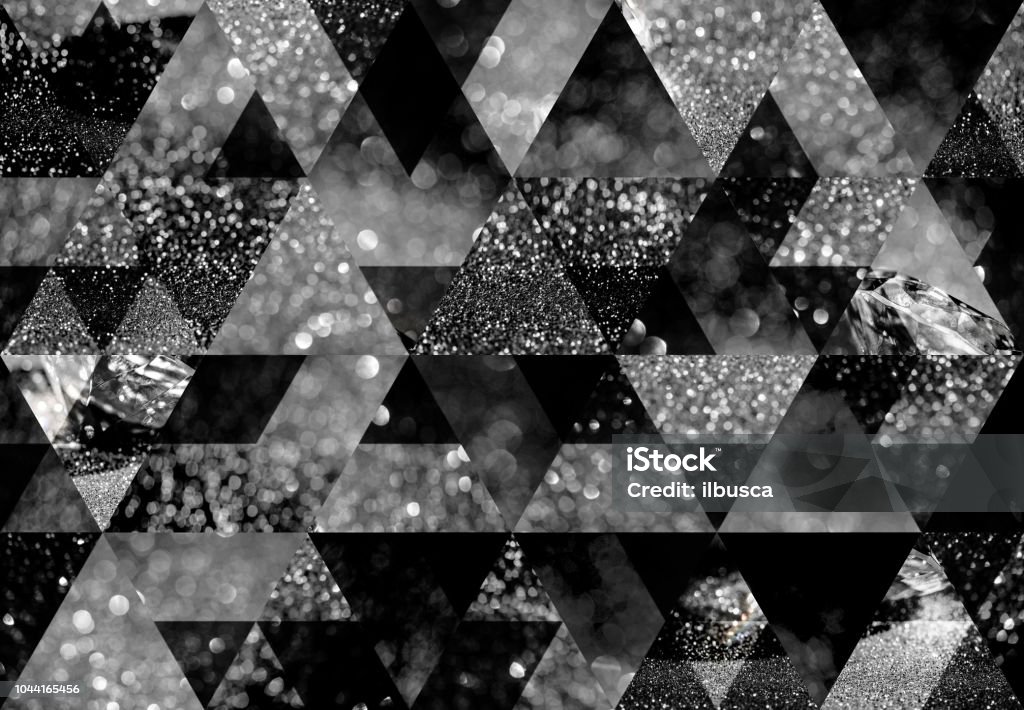 Abstract triangle mosaic background Diamond - Gemstone Stock Photo