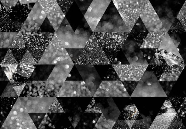 abstract triangle mosaic background - diamond shaped fotos imagens e fotografias de stock