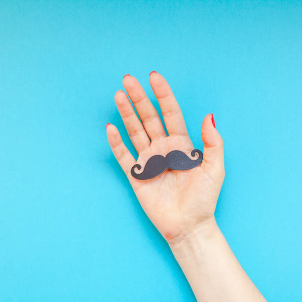 istock Paper moustaches for men fathers dad concept 1044171264