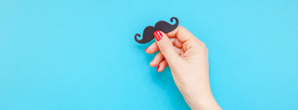 istock Paper moustaches for men fathers dad concept 1044171372