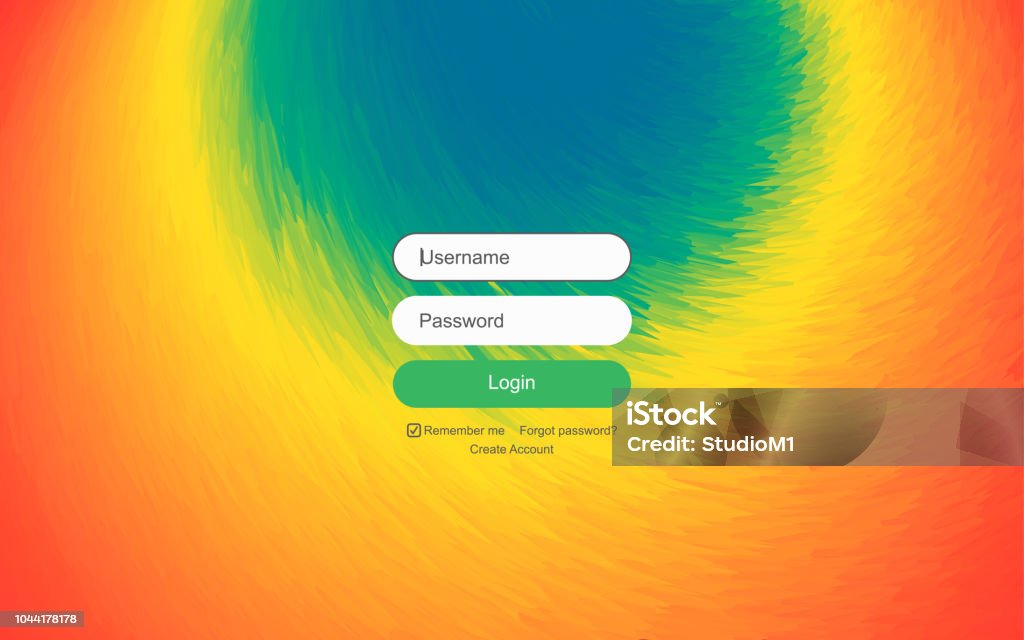 Background For Log In Login User Interface Modern Screen Design For Mobile App And Web Design ...