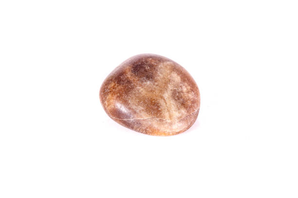 istock Macro mineral stone jasper on a white background 1044184434