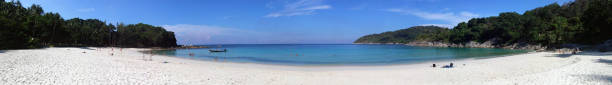 istock Panoramic view of Paradise beach 1044184906