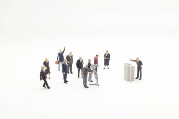 istock the mini of speaker for business conference. 1044196200