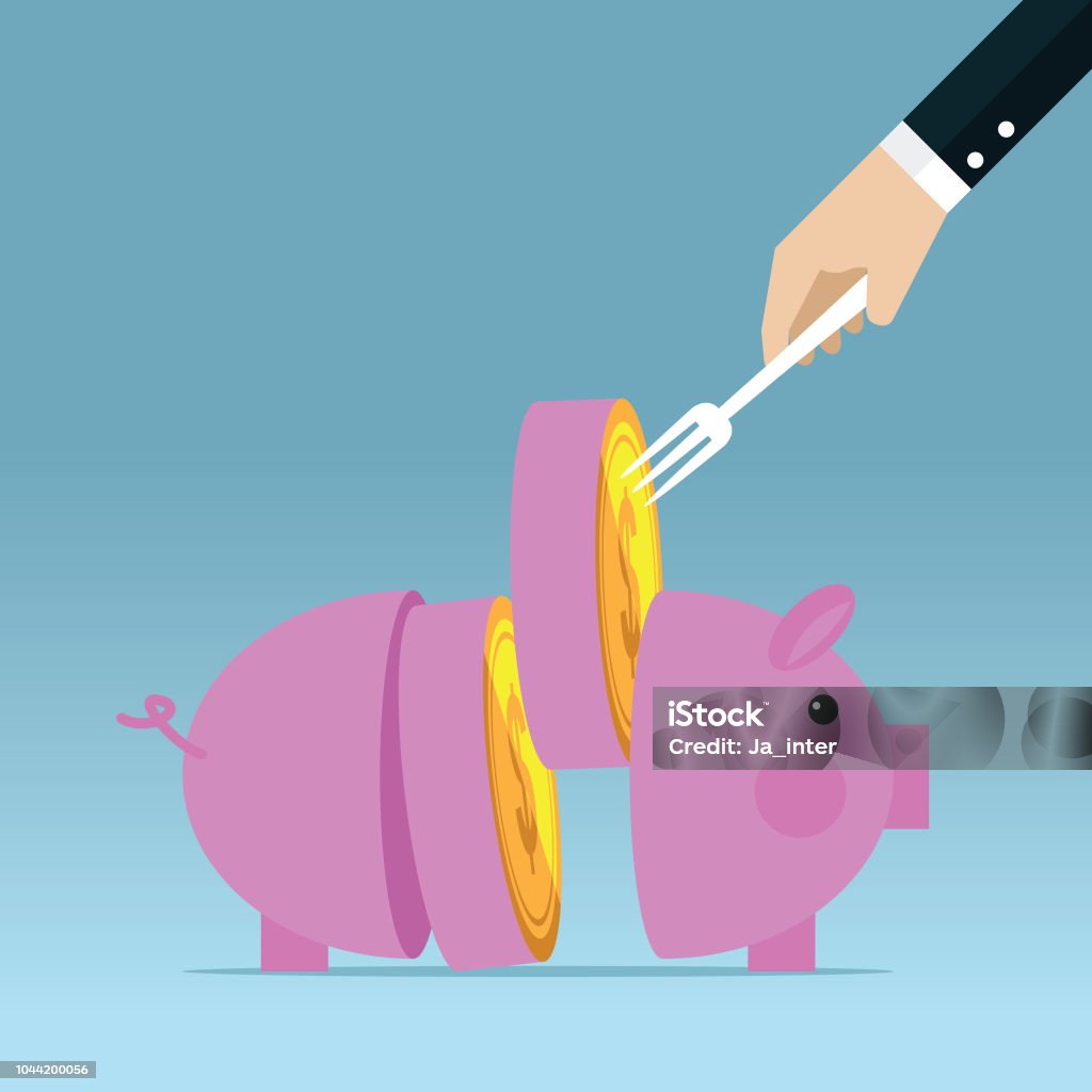 Piggy bank Currency, Coin, Coin Bank, Piggy Bank, Safety Deposit Box Dividing stock vector