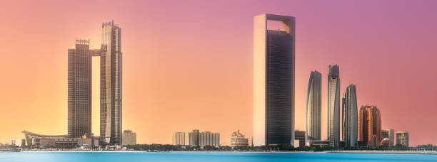 istock View of Abu Dhabi Skyline at sunrise, UAE 1044205608