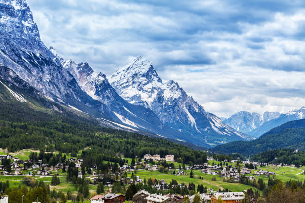 istock Alpine valley in the spring sunshine 1044213372