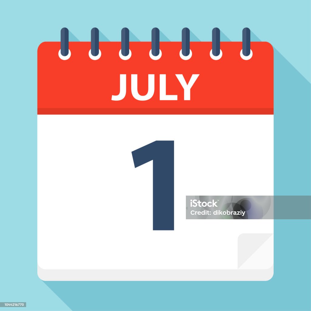 July 1 Calendar Icon Stock Illustration Download Image Now Blue july-1-calendar-icon-stock-illustration-download-image-now-blue