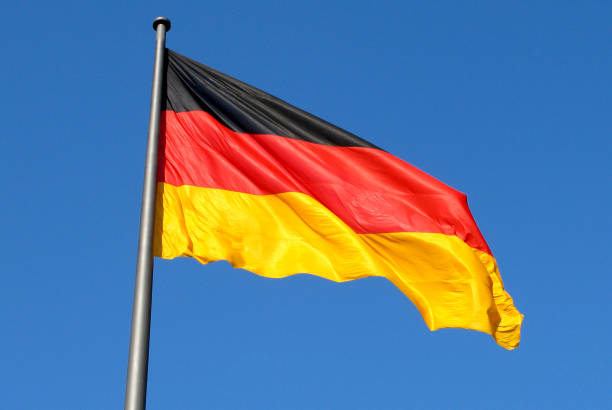 istock German national flag - Germany. 1044224506