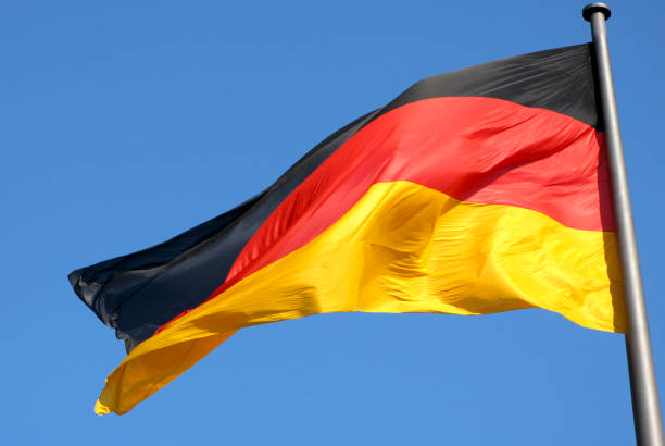 istock German national flag - Germany. 1044225768