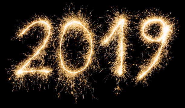 istock Sparkling golden New Year 2019 1044242938