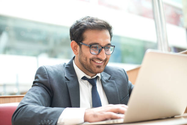istock Businessman working on laptop 1044243854