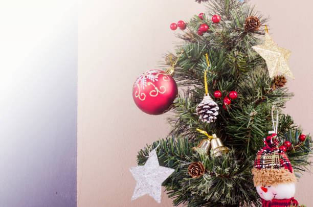 istock Christmas background with festival decoration 1044258144