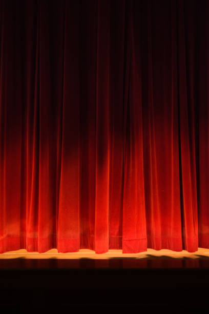 istock Red Velvet Stage Curtain 1044266286