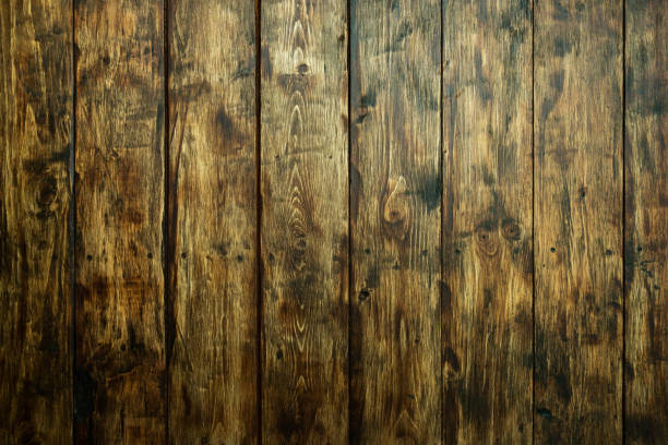 istock Old grunge wood plank wall texture background 1044270600