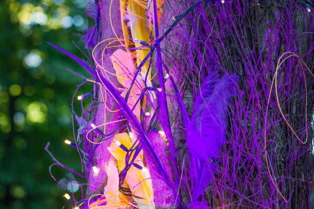 istock Garden decoration on trees 1044291594