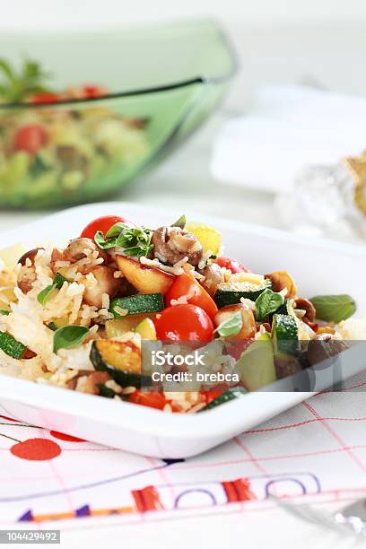 Potrawka Risotto - zdjęcia stockowe i więcej obrazów Risotto - Risotto, Grzyb jadalny, Pomidor - Jarzyna