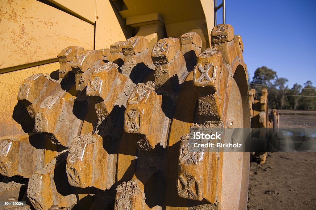 Steel Bulldozer Rad - Lizenzfrei Ausrüstung und Geräte Stock-Foto