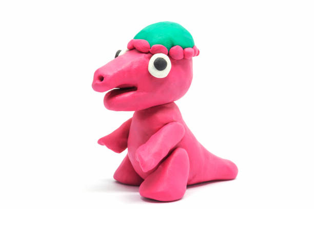 istock play doh Pachycephalosaurus on white background 1044307450