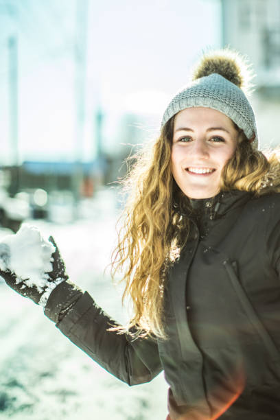 istock Woman Enjoying Winter Outdoors Pursuit 1044314614