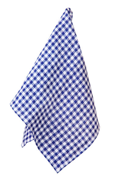 istock Blue napkin in cage isolated on white background 1044315084