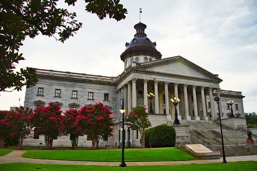 The capitol building of the state of South Carolina.