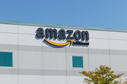 Plainfield - Circa August 2018: Amazon.com Fulfillment Center. Amazon is the Largest Internet-Based Retailer in the United States X