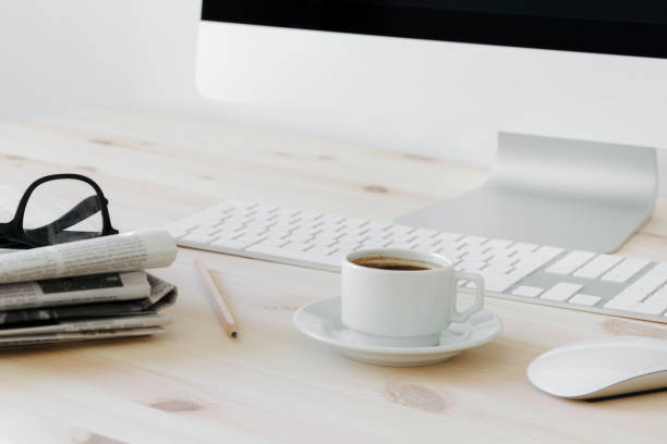 istock Place of work. Office desk 1044331354