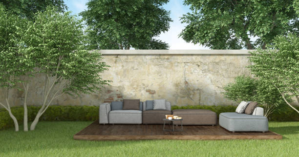 istock Breakfast in the garden 1044335356