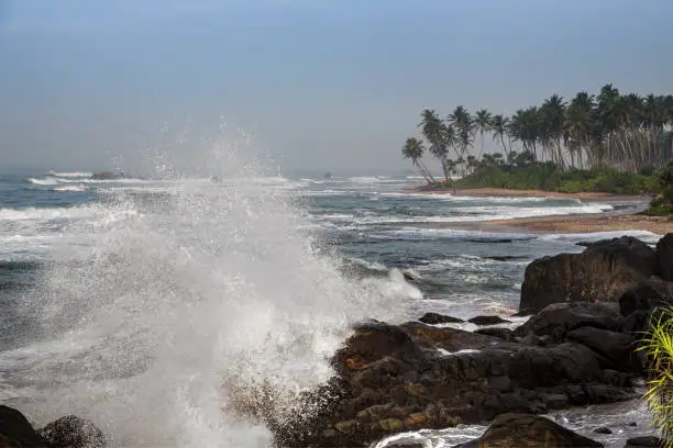 Combative waves at Sri Lanka
