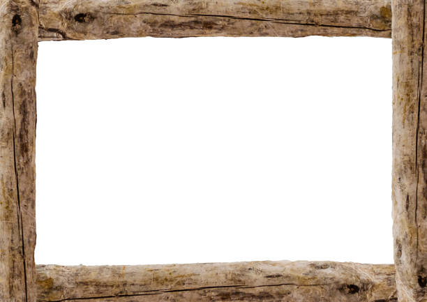 istock Landscape Blank Frame with Wooden Edges 1044340230