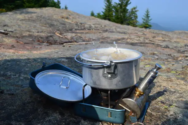 Photo of Cooking and Camping on Mt. Kearsarge