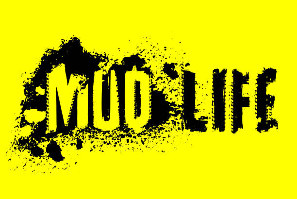 ilustrações de stock, clip art, desenhos animados e ícones de mud life-02 - mud dirt road road dirt