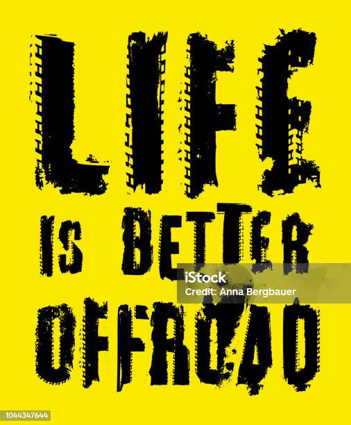 Off Track Quotes Off Road Quotes 1 Work13 Stock Illustration - Download Image Now - Mud ...