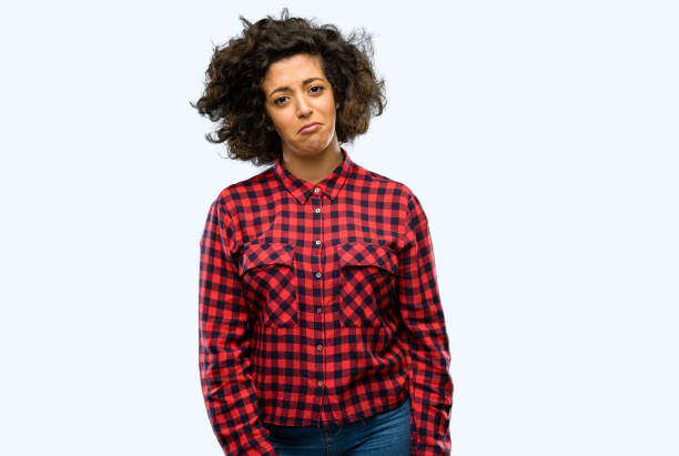 istock Beautiful arab woman with sad and upset expression, unhappy 1044358140
