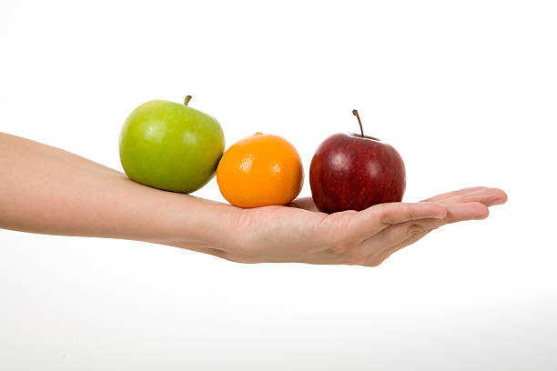 istock red and green apples plus orange 104437128