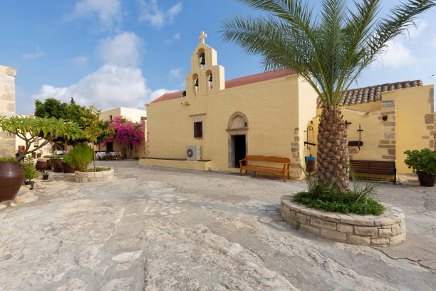 istock Hodegetria monastery on the island of Crete, Greece 1044376330