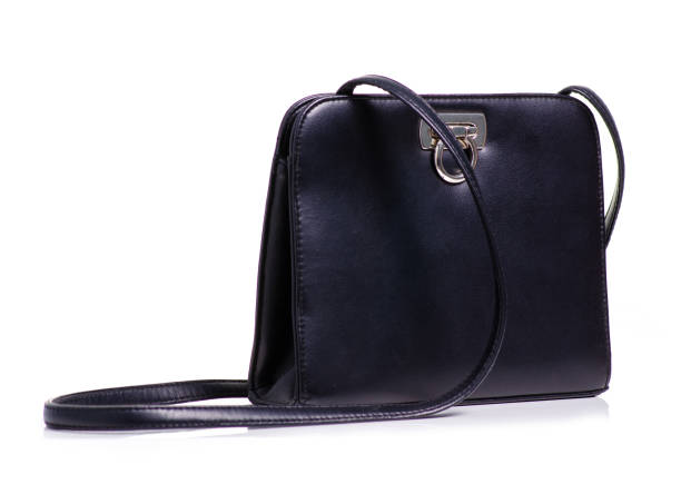 istock Female black leather bag 1044376994