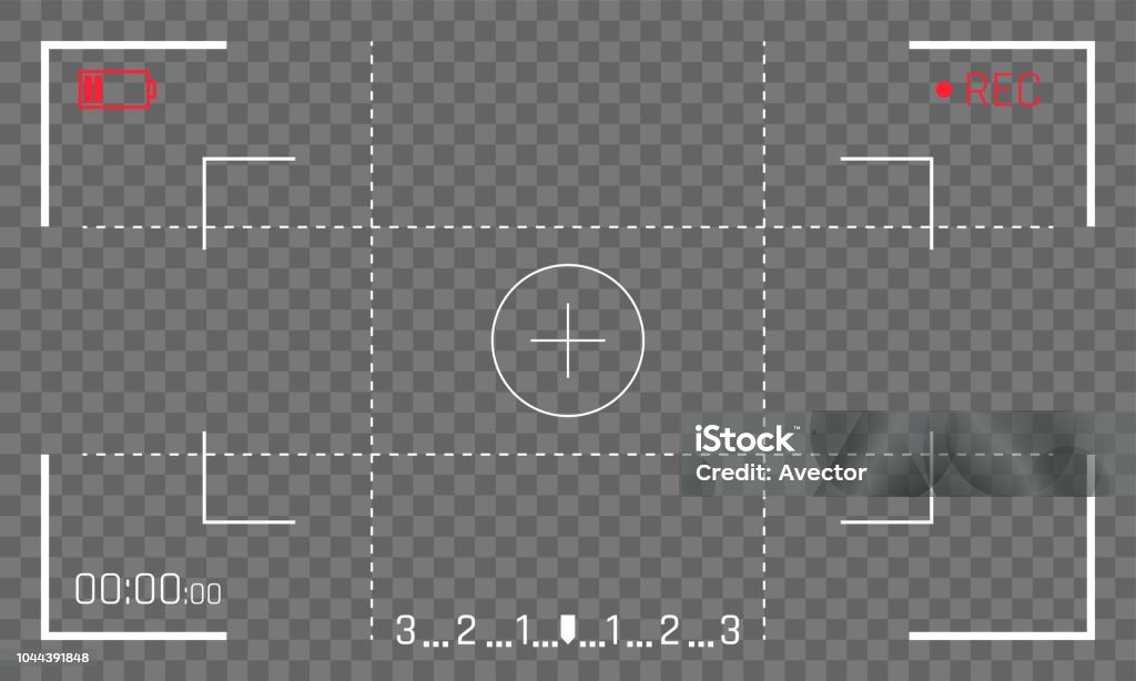 Camera Monitor Frame Camera Frame Viewfinder Screen Vector Video Recorder Digital Display ...