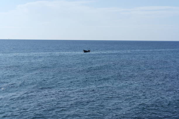 istock Boat in the Ligurian Sea 1044391892
